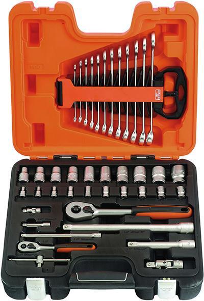 Steckschl.-Grt. 1/4"+1/2"41tlg. S410 Bahco