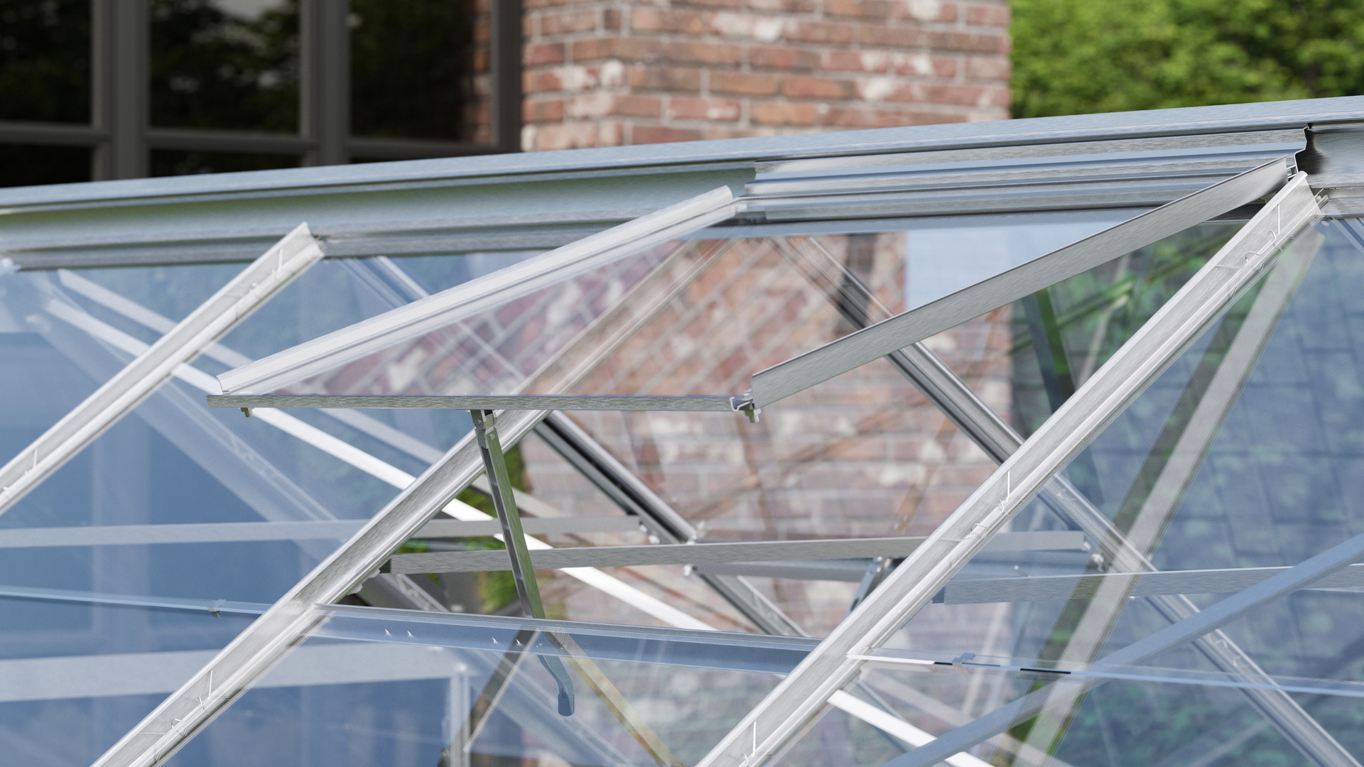 Alu Dachfenster für Gewächshaus, ohne Glas bei leitermann.de günstig kaufen Alu Dachfenster für Gewächshaus, ohne Glas