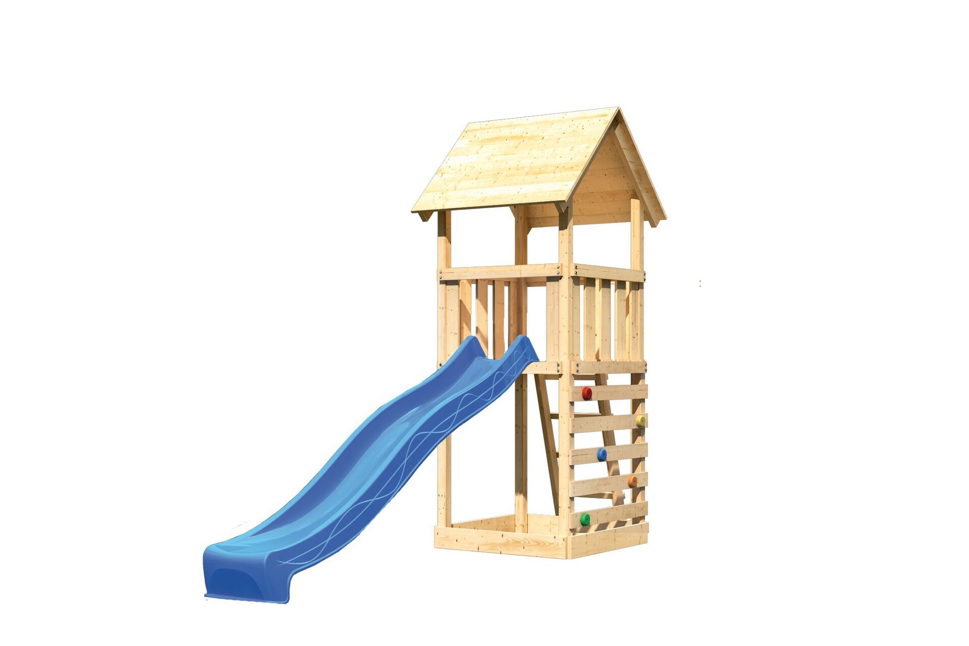 Kinderspielturm Lotti mit 2,5m Rutsche