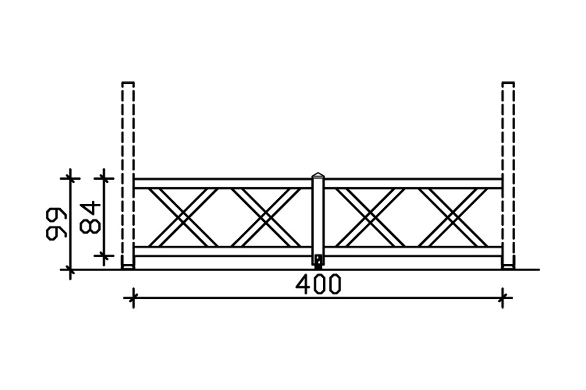 Brüstung Andreaskreuz bei leitermann.de günstig kaufen Brüstung Andreaskreuz