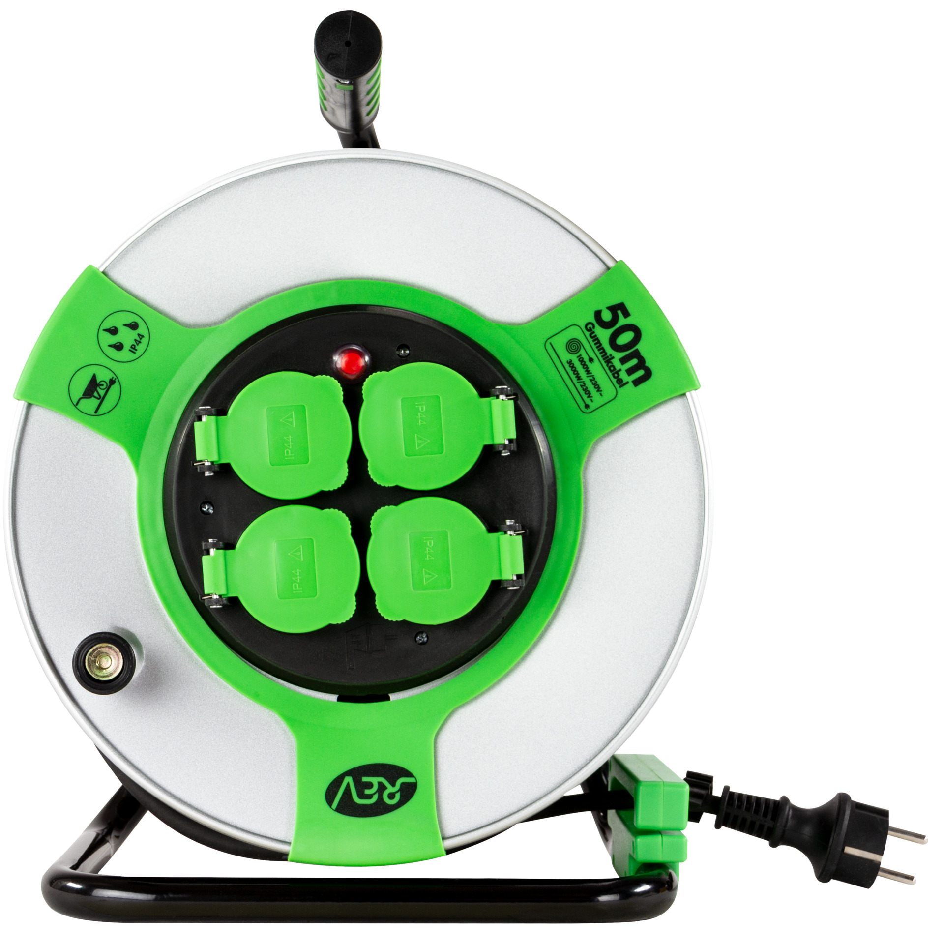 Kabeltrommel mit Deckel H05RR-F3G grün bei leitermann.de günstig kaufen Kabeltrommel mit Deckel H05RR-F3G grün