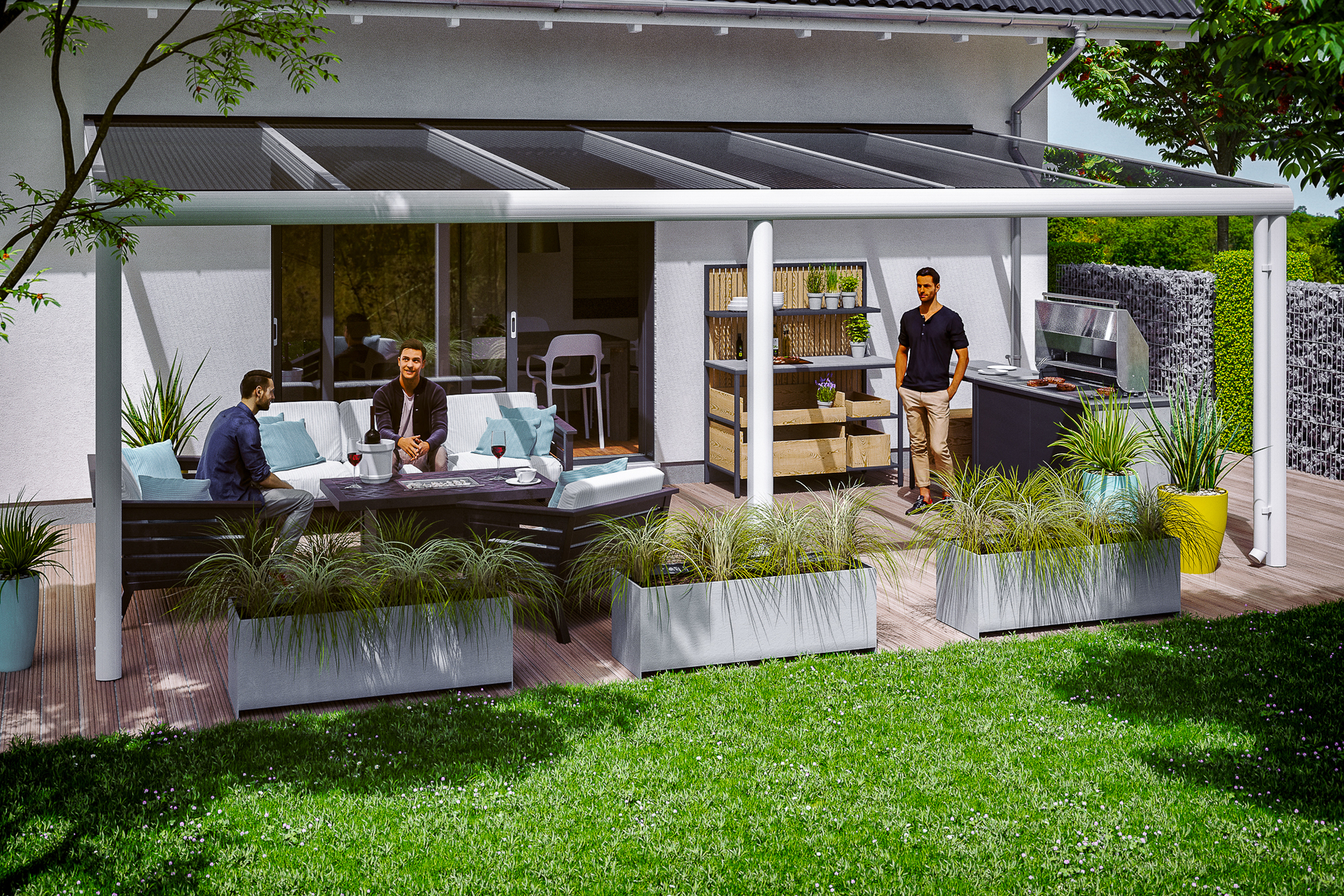 Terrassenüberdachung Garda bei leitermann.de günstig kaufen Terrassenüberdachung Garda
