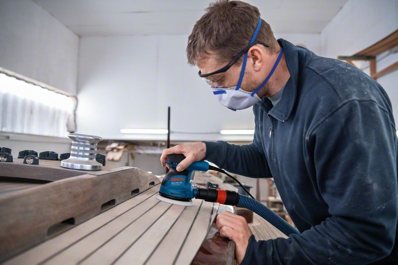 Exzenterschleifer GEX 125-1 AE, mit 3 x Schleifblatt C470, in Handwerkerkoffer