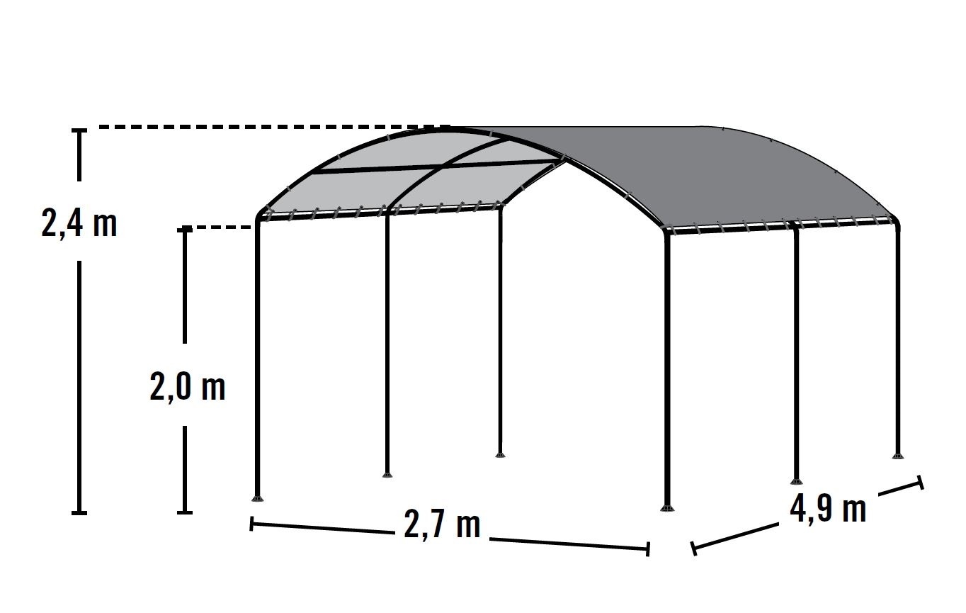 Carport Unterstand sand