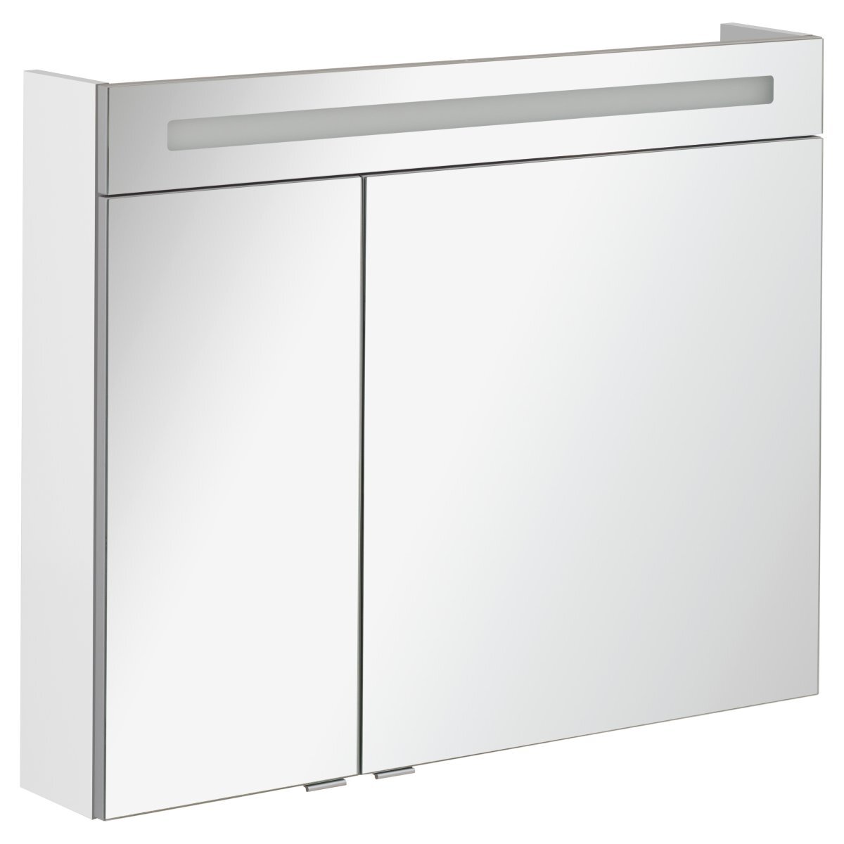 Fackelmann B.clever Spiegelschrank, LED - Farbe: weiß | Größe: 90x71x16cm |  Ausführung: 2 Türen - Leitermann | LEITERMANN