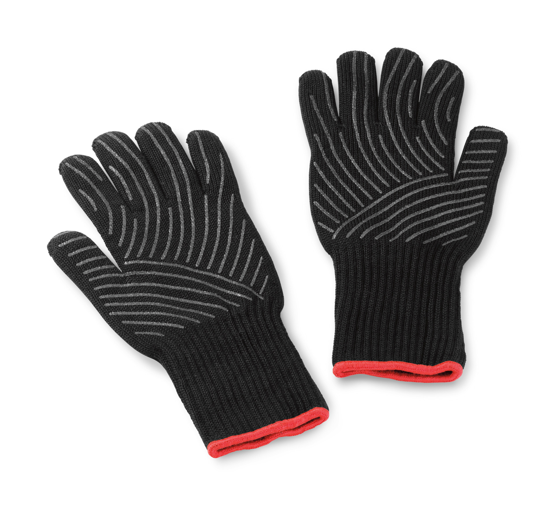 Grillhandschuh-Set aus Kevlar Schwarz, lang mit Silikonnoppen bei leitermann.de günstig kaufen Grillhandschuh-Set aus Kevlar Schwarz, lang mit Silikonnoppen