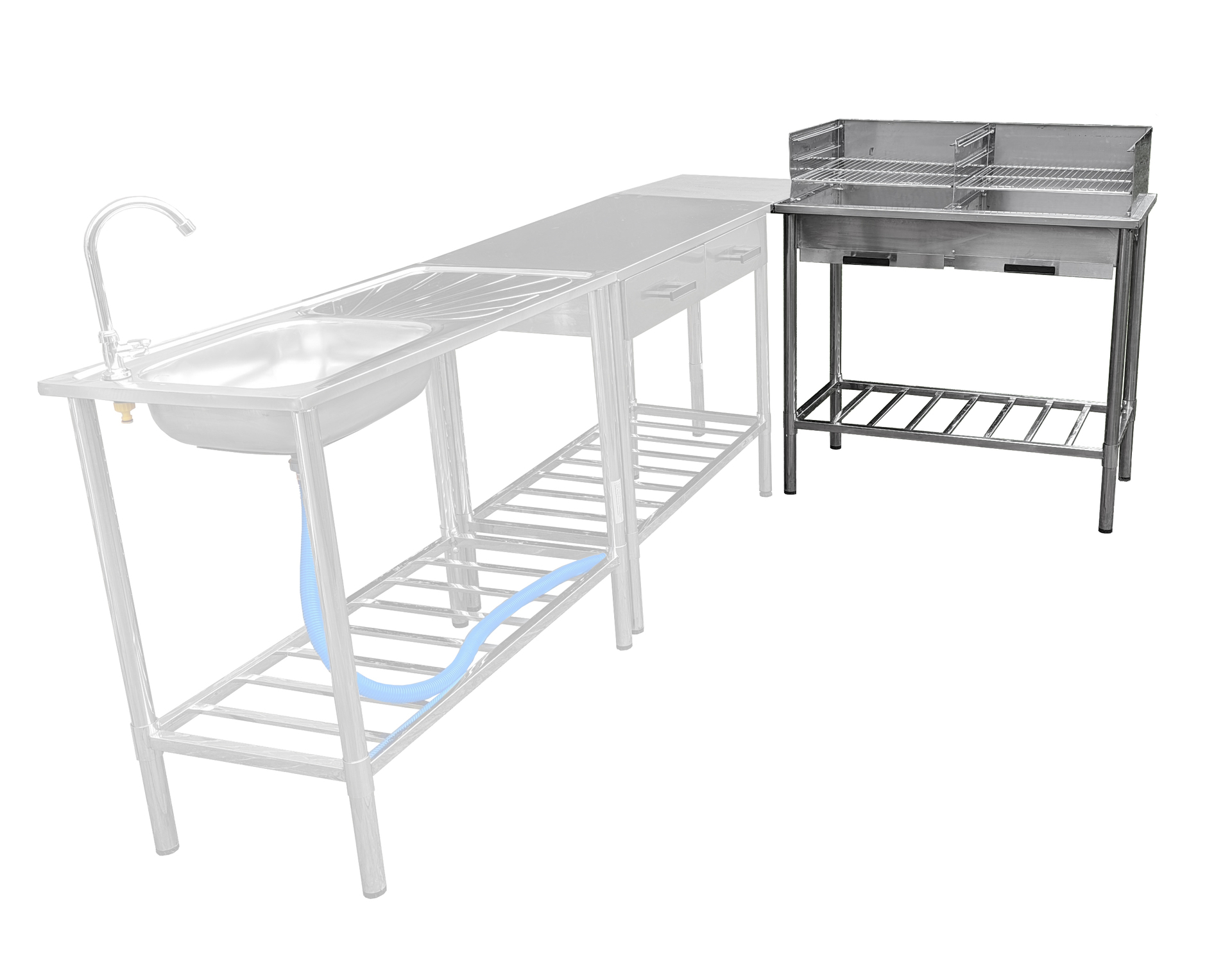 Edelstahl-Grilltisch "Country-Life"