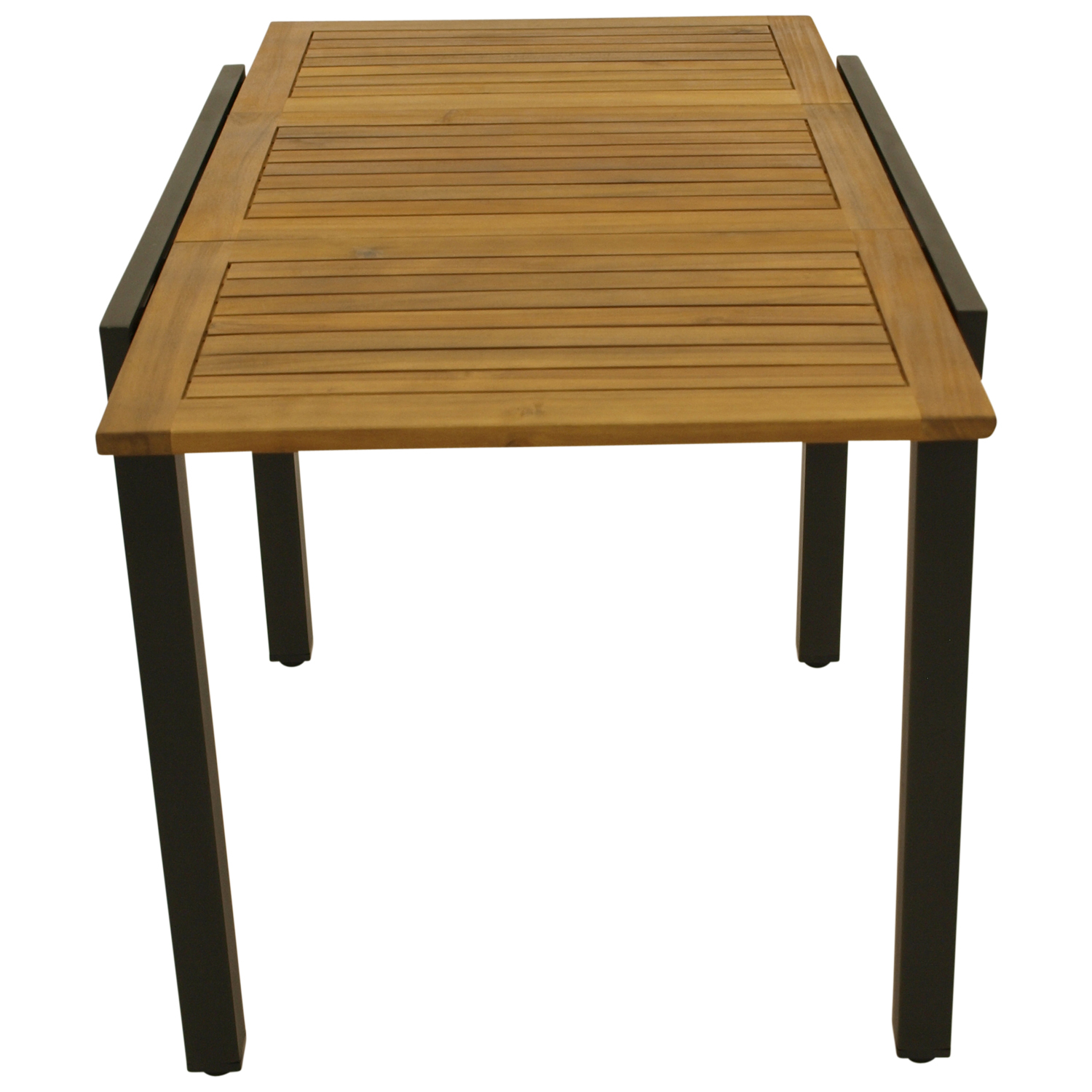 Balkon-Ausziehtisch 80/120x70cm, Alu/Akazie bei leitermann.de günstig kaufen Balkon-Ausziehtisch 80/120x70cm, Alu/Akazie