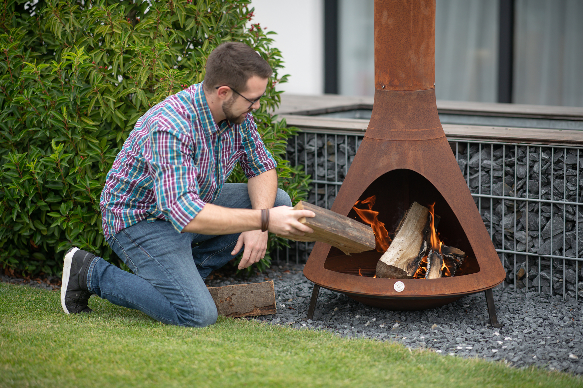 Feuerstelle inkl. Rauchablass bei leitermann.de günstig kaufen Feuerstelle inkl. Rauchablass