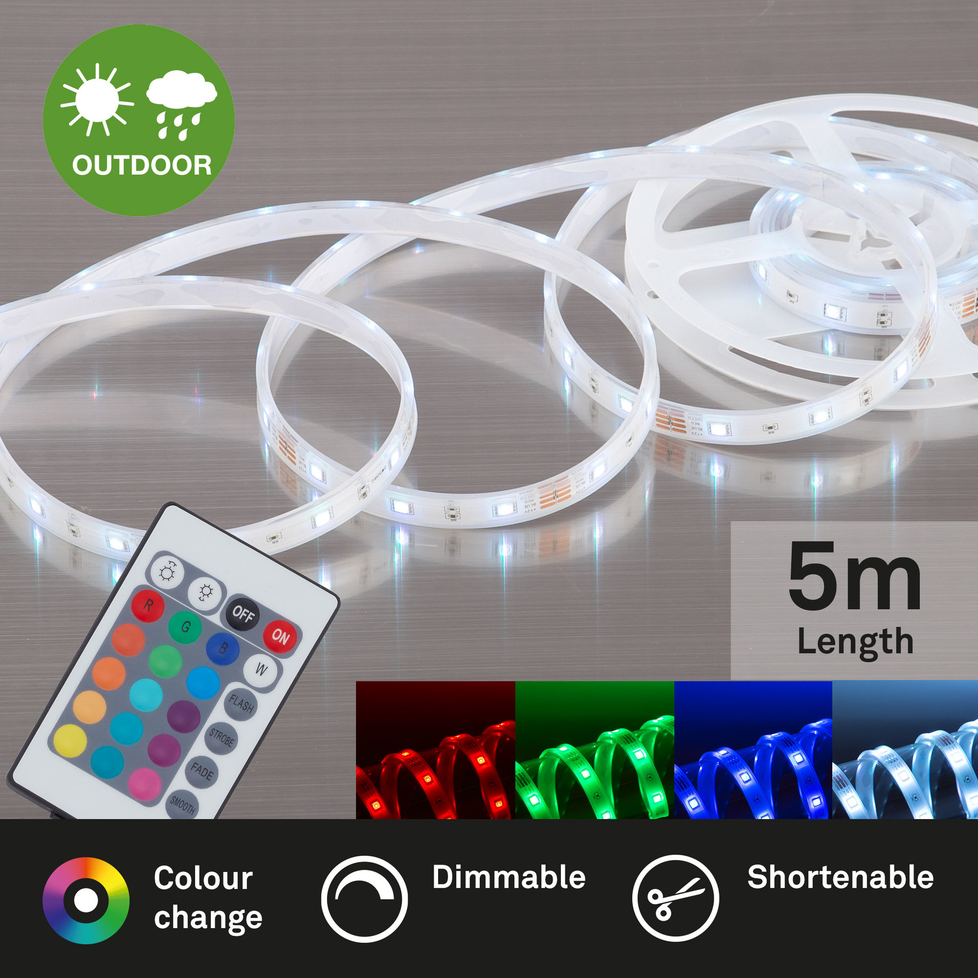 RGB-LED Flexband LED Superline, außen