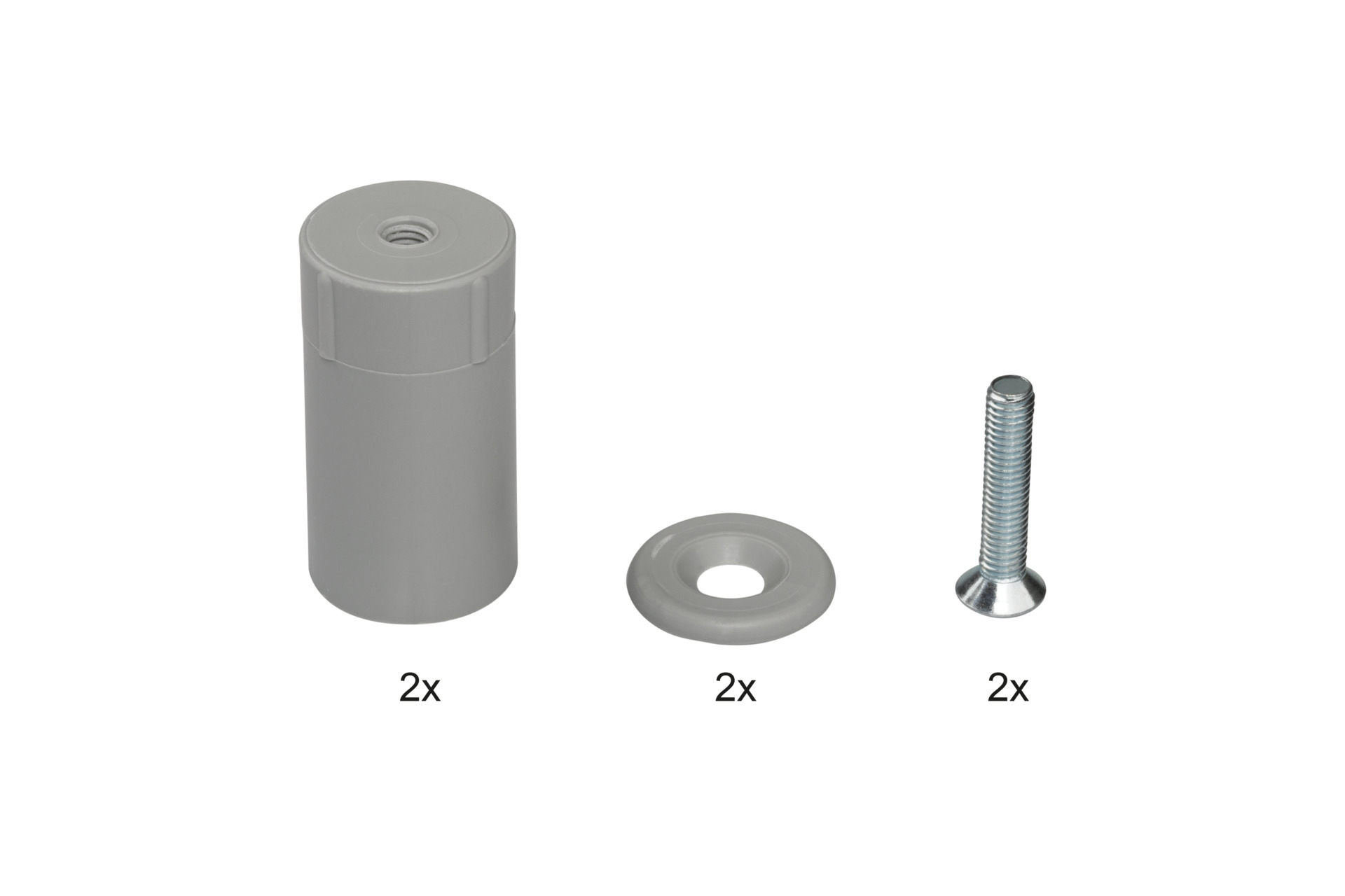 Rolladen-Anschlagstopfen, 20 x 40 mm, grau