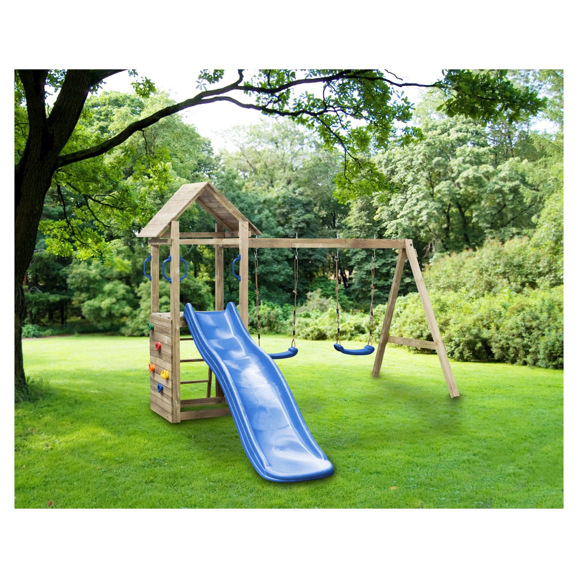 Spielturm MIA mit Doppelschaukel B 295xT 160xH 210 cm