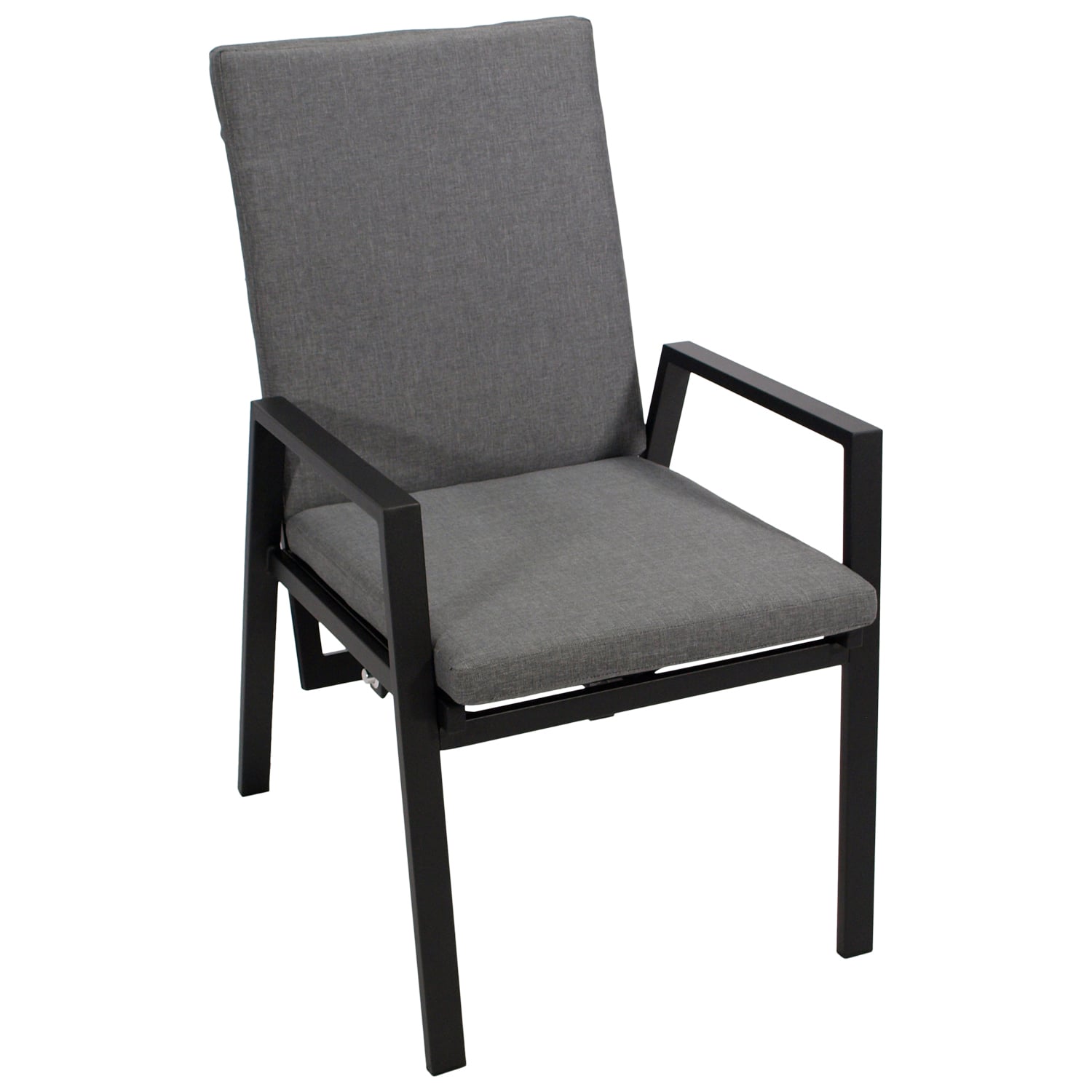 Sessel Hochlehner, Aluminium mit Polster