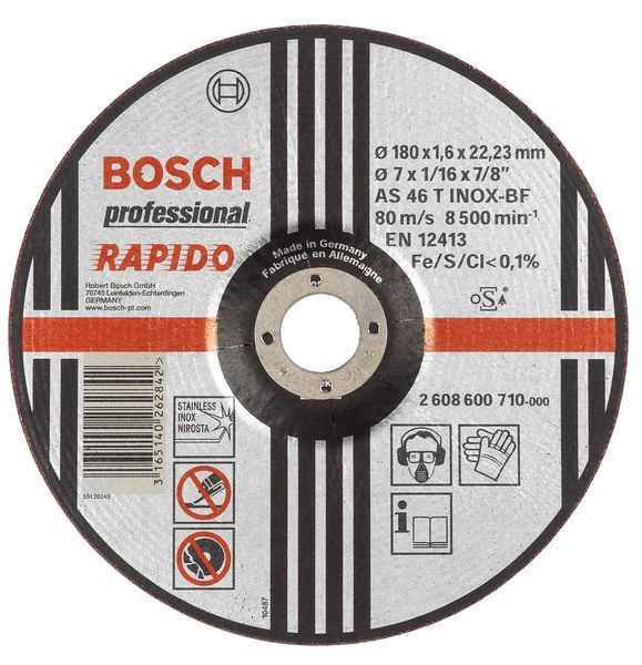 Bosch Trennscheibe Rapido 1,6x180mm INOX g 2