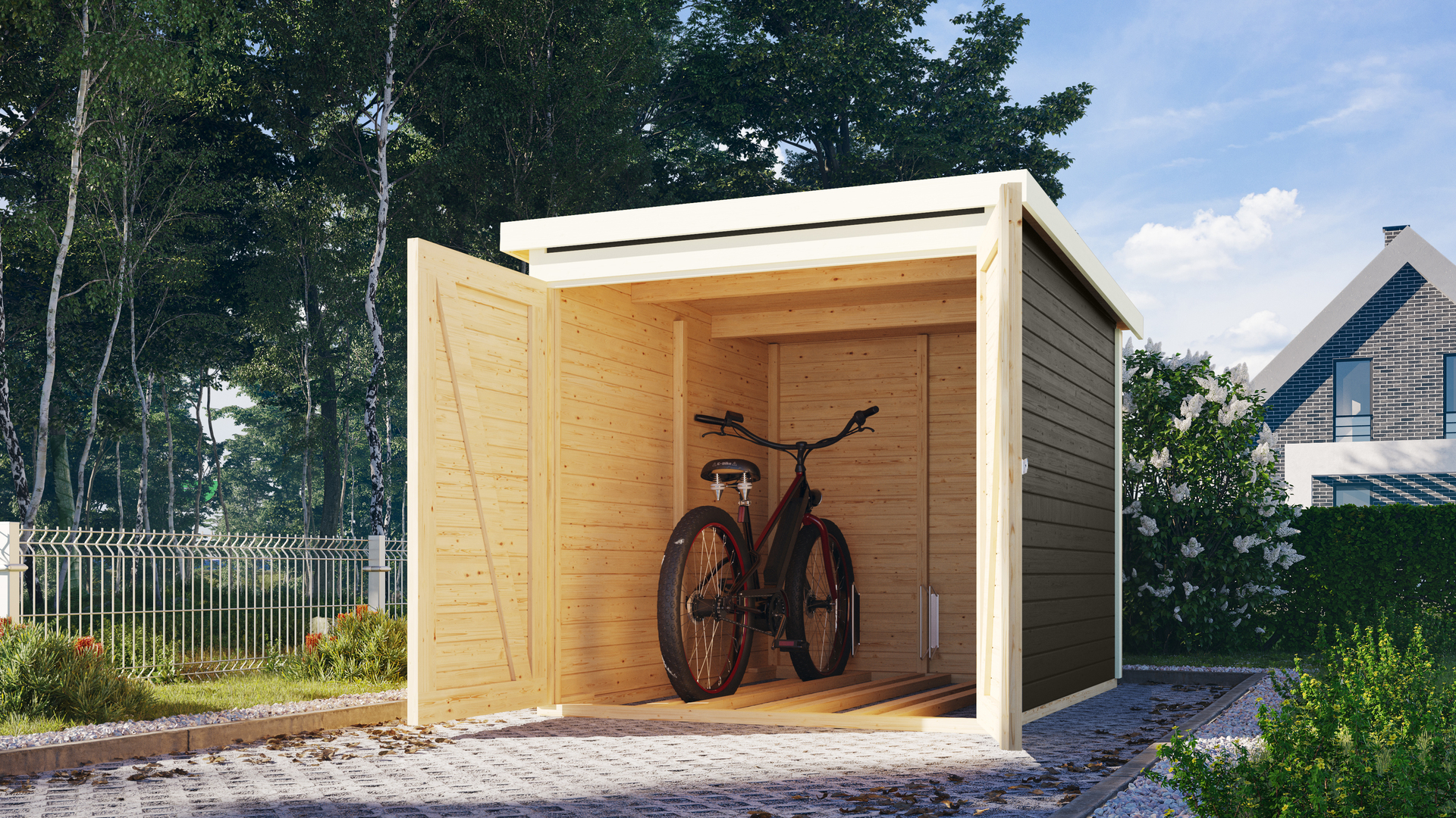 Fahrradgarage 1,63x2,16x1,67m