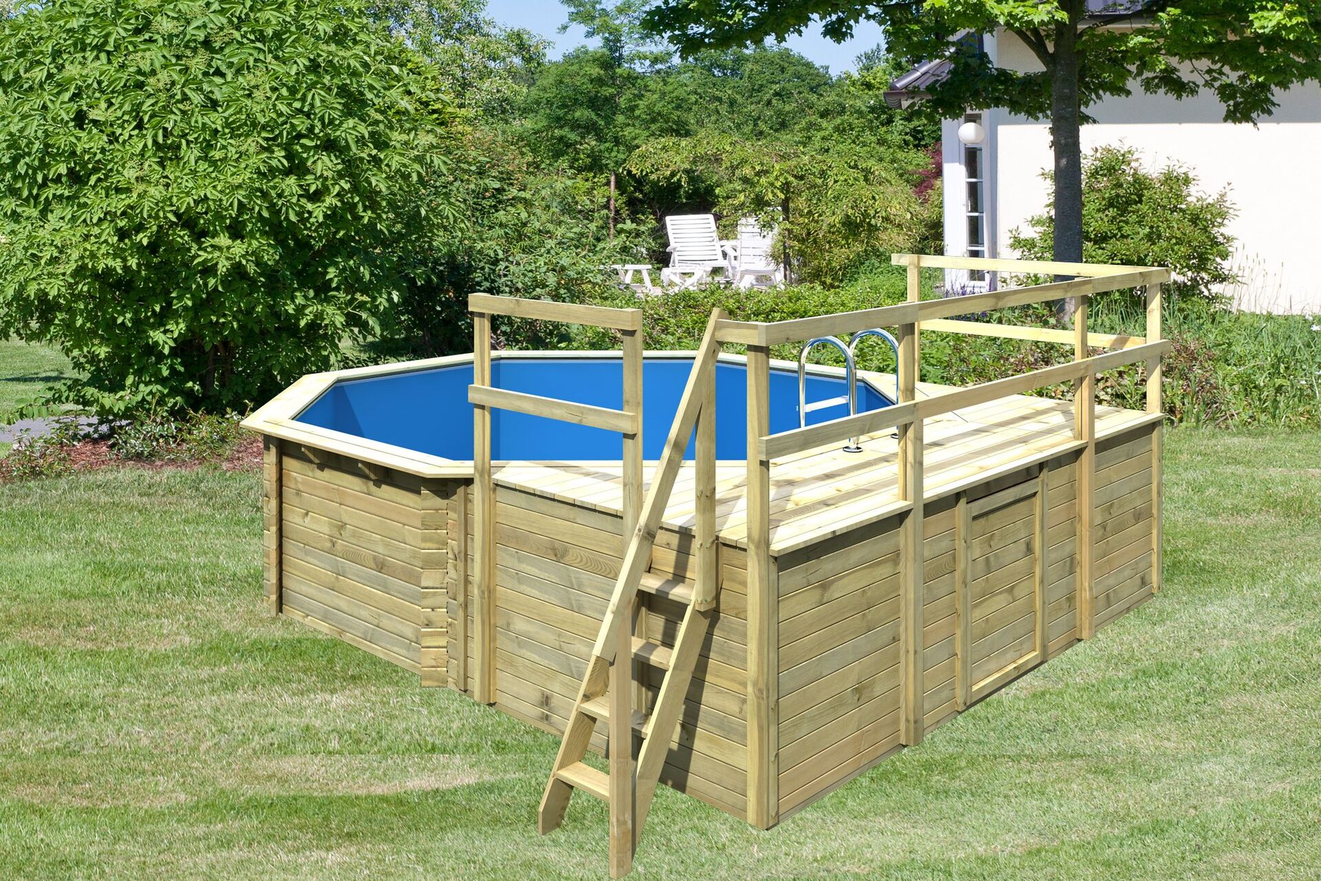 Holz-Pool Modell 2 bei leitermann.de günstig kaufen Holz-Pool Modell 2