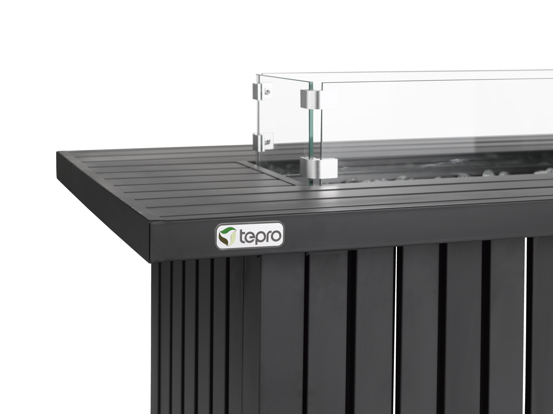 Gasfeuerstelle Topeka mit Glasumrandung