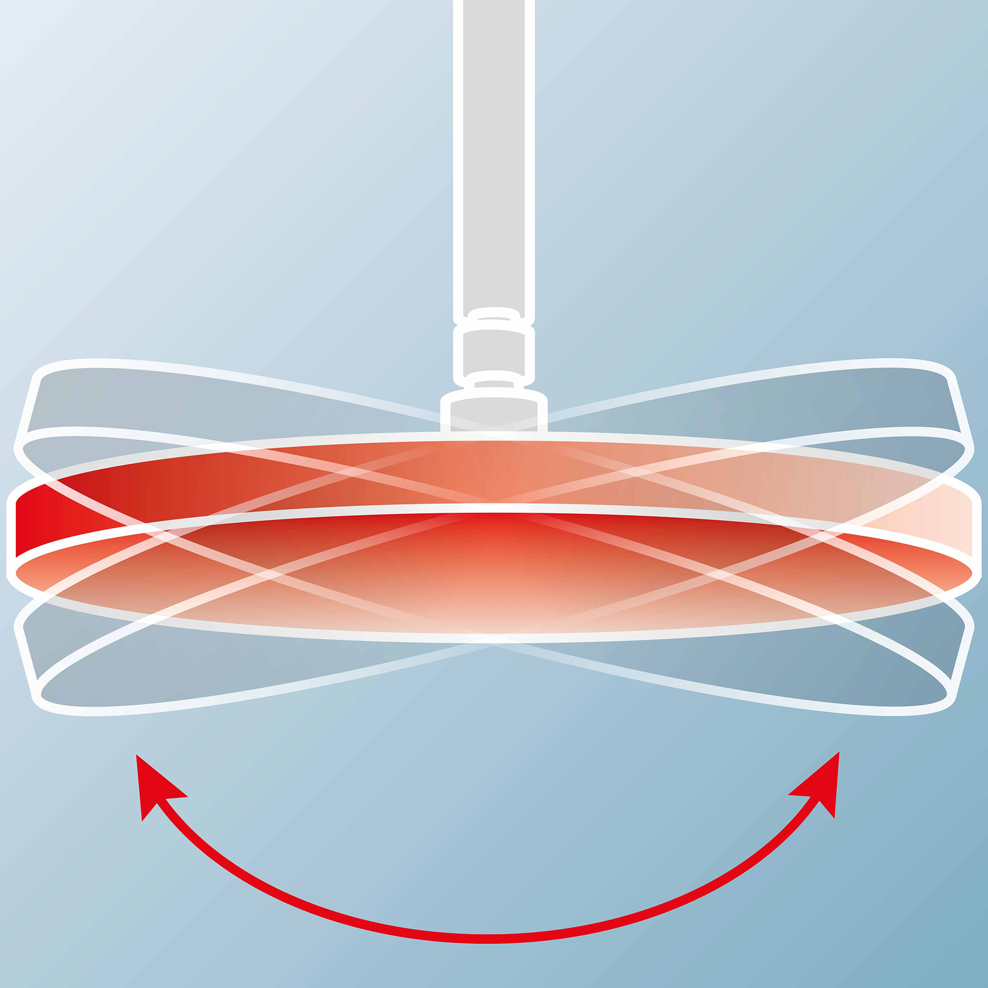 Duschmaster Rain II Duschgarnitur Square mit Umsteller, weiß