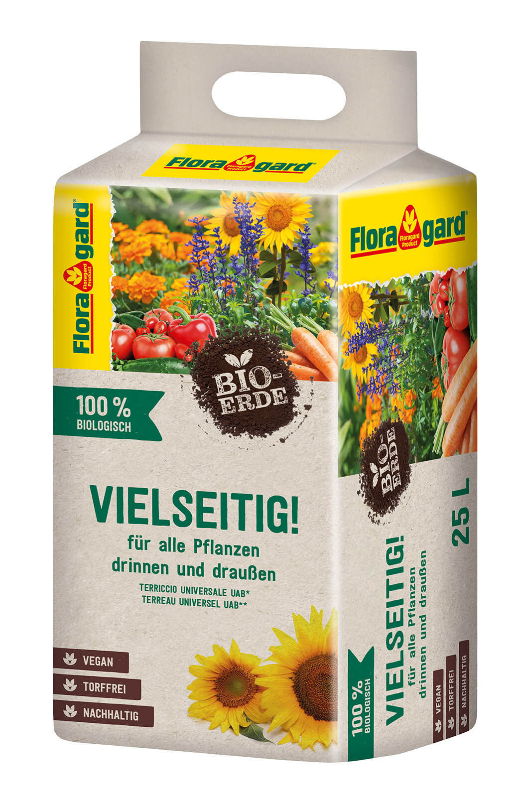 Floragard Vertriebs GmbH Bio-Erde Vielseitig ohne Torf