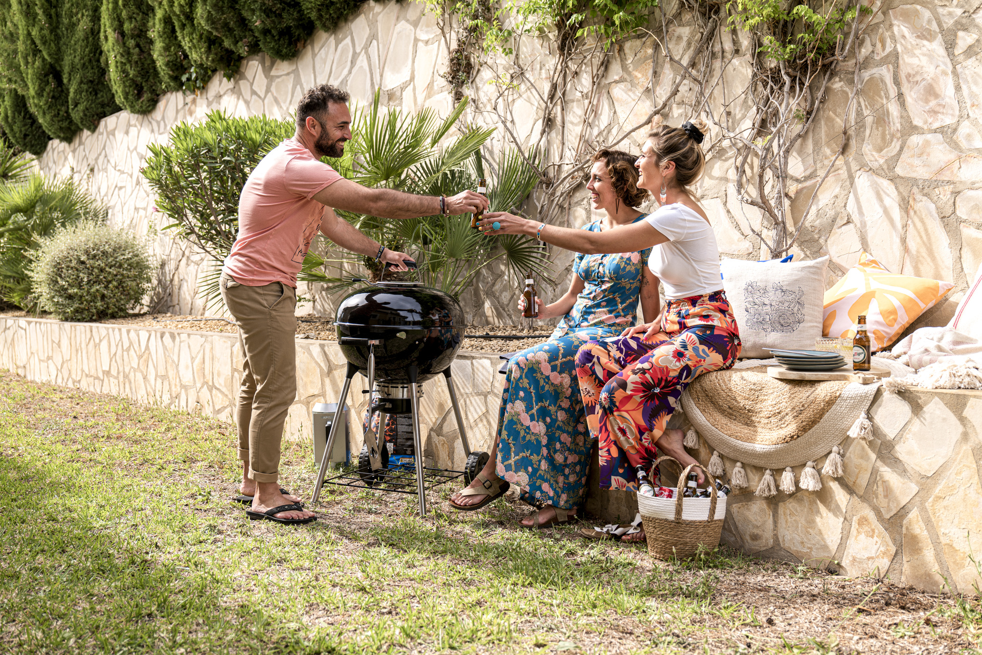 NK22 Holzkohle-Kugelgrill, schwarz