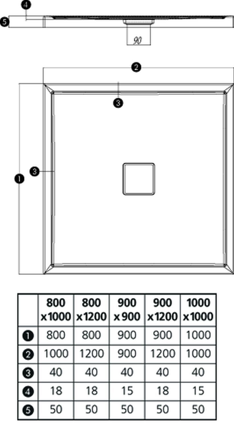 Duschwanne Fashion-R, weiß