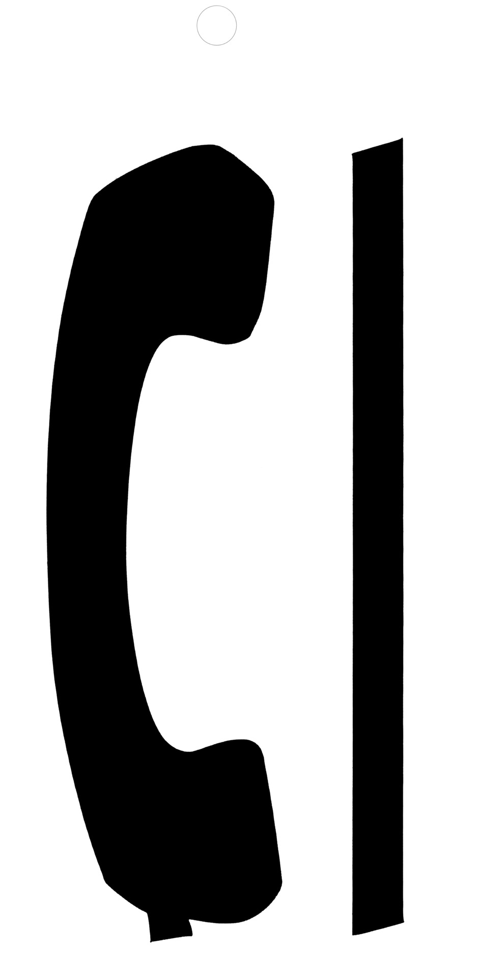 Klebesymbol 35mm schwarz