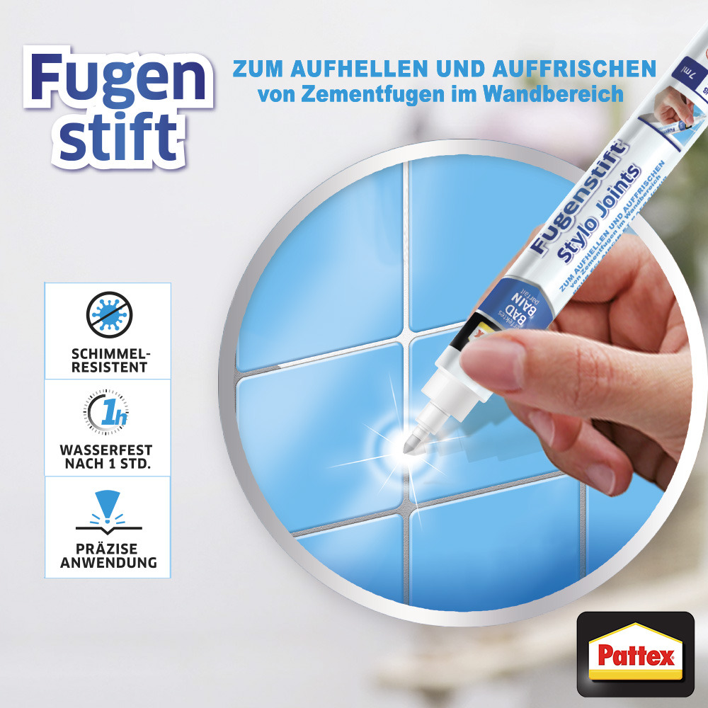 Fugenstift Perfektes Bad, weiß, 7ml bei leitermann.de günstig kaufen Fugenstift Perfektes Bad, weiß, 7ml