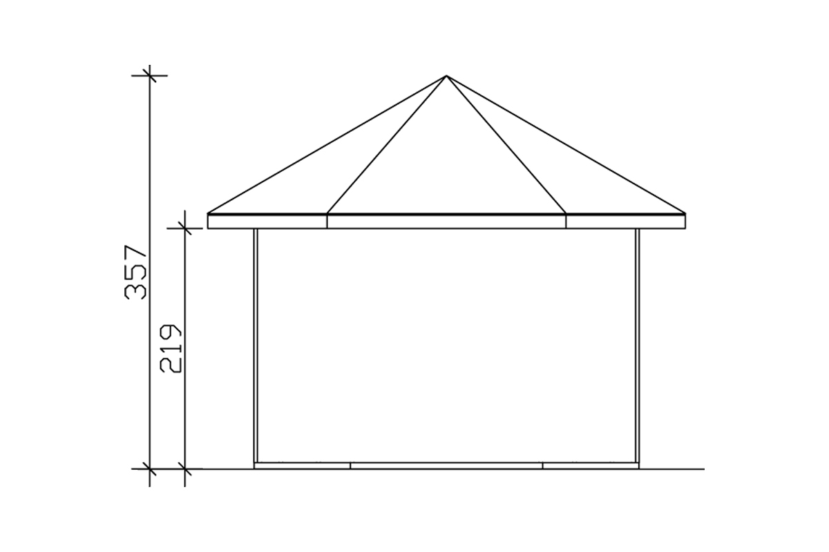 Pavillon Madeira natur bei leitermann.de günstig kaufen Pavillon Madeira natur