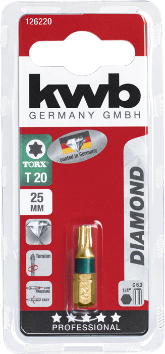 Diamant Schraubendreherbit 25 mm Torx