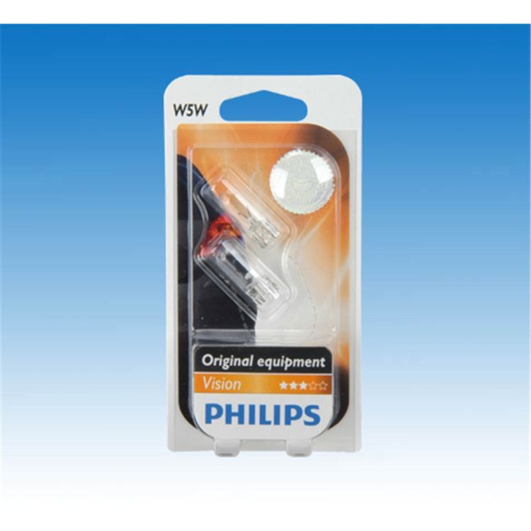 Philips Vision Glassockellampe W5W