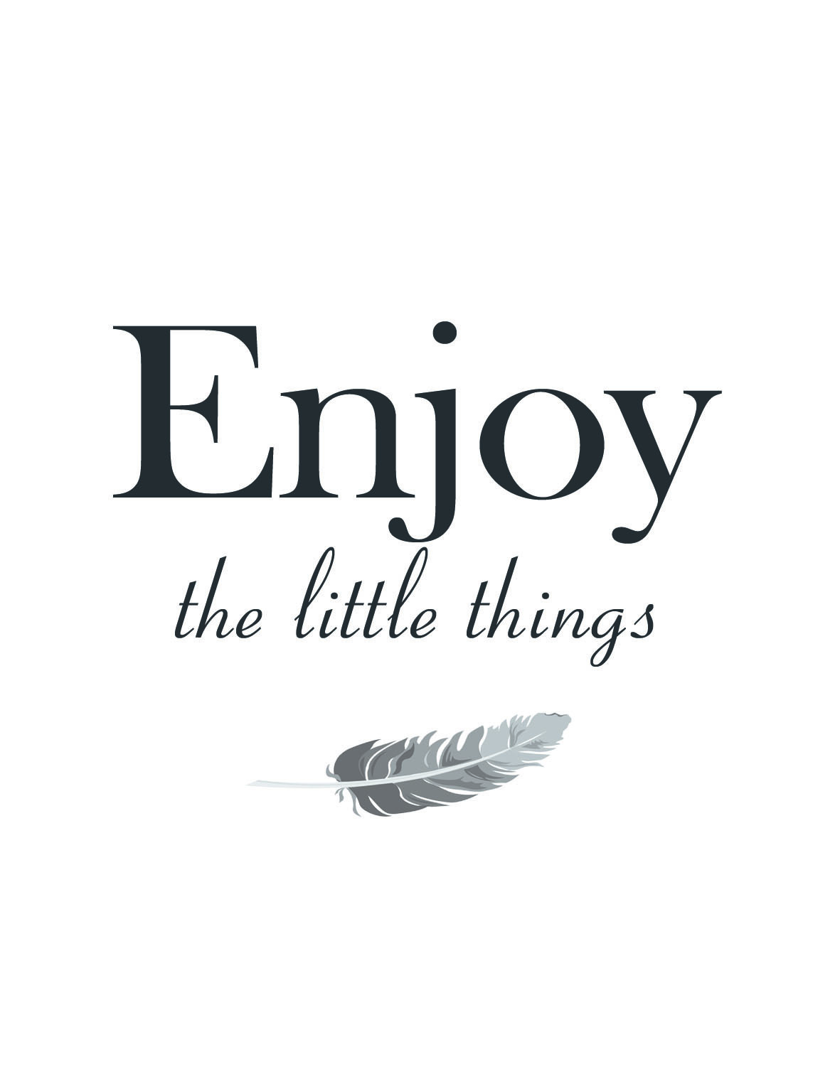 Kunstdruck auf Leindwand: Enjoy the little things