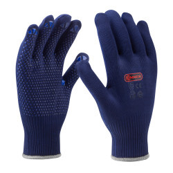Conmetall Handschuhe Feinstrick blau