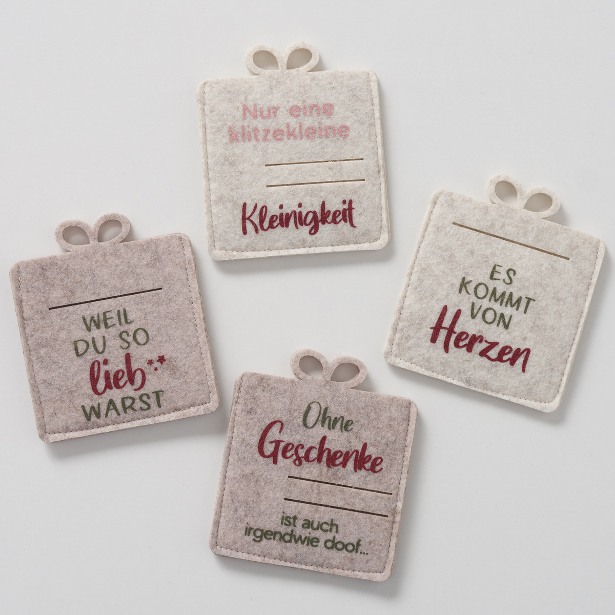 Geschenktüte Mitbringsel, 4 -fach sortiert