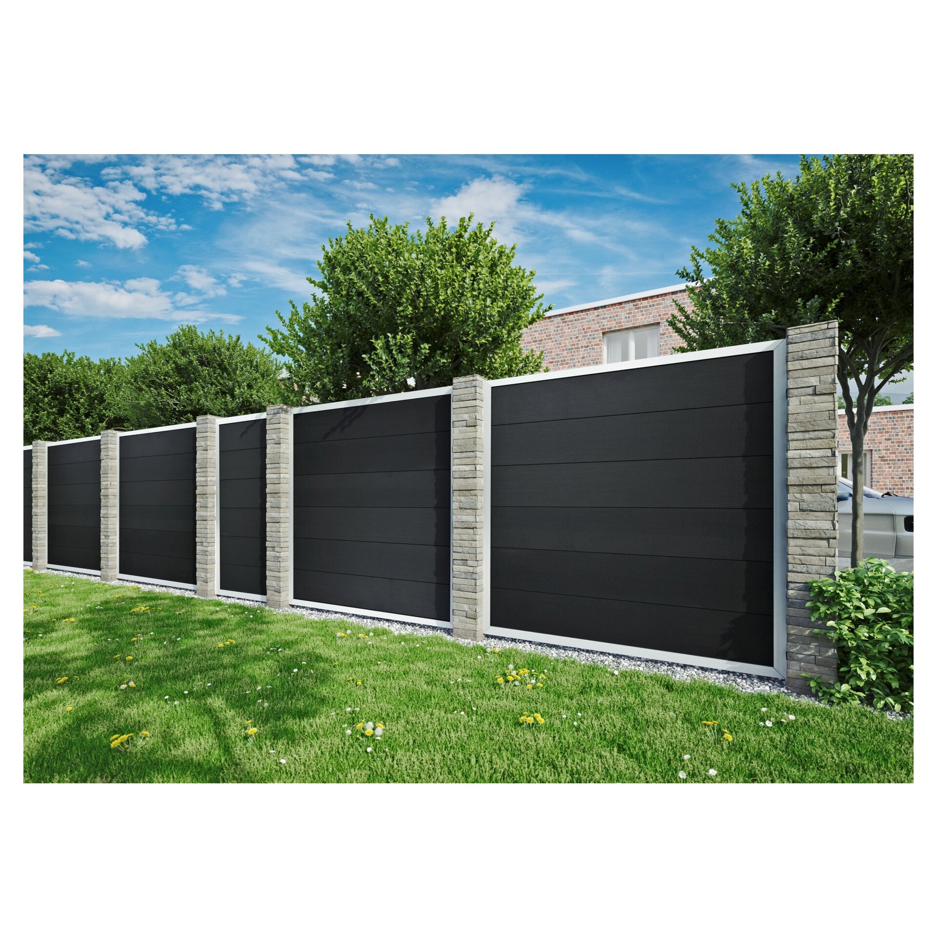 MALÖ-Serie ANTHRAZIT ECKE 90x180/90 cm