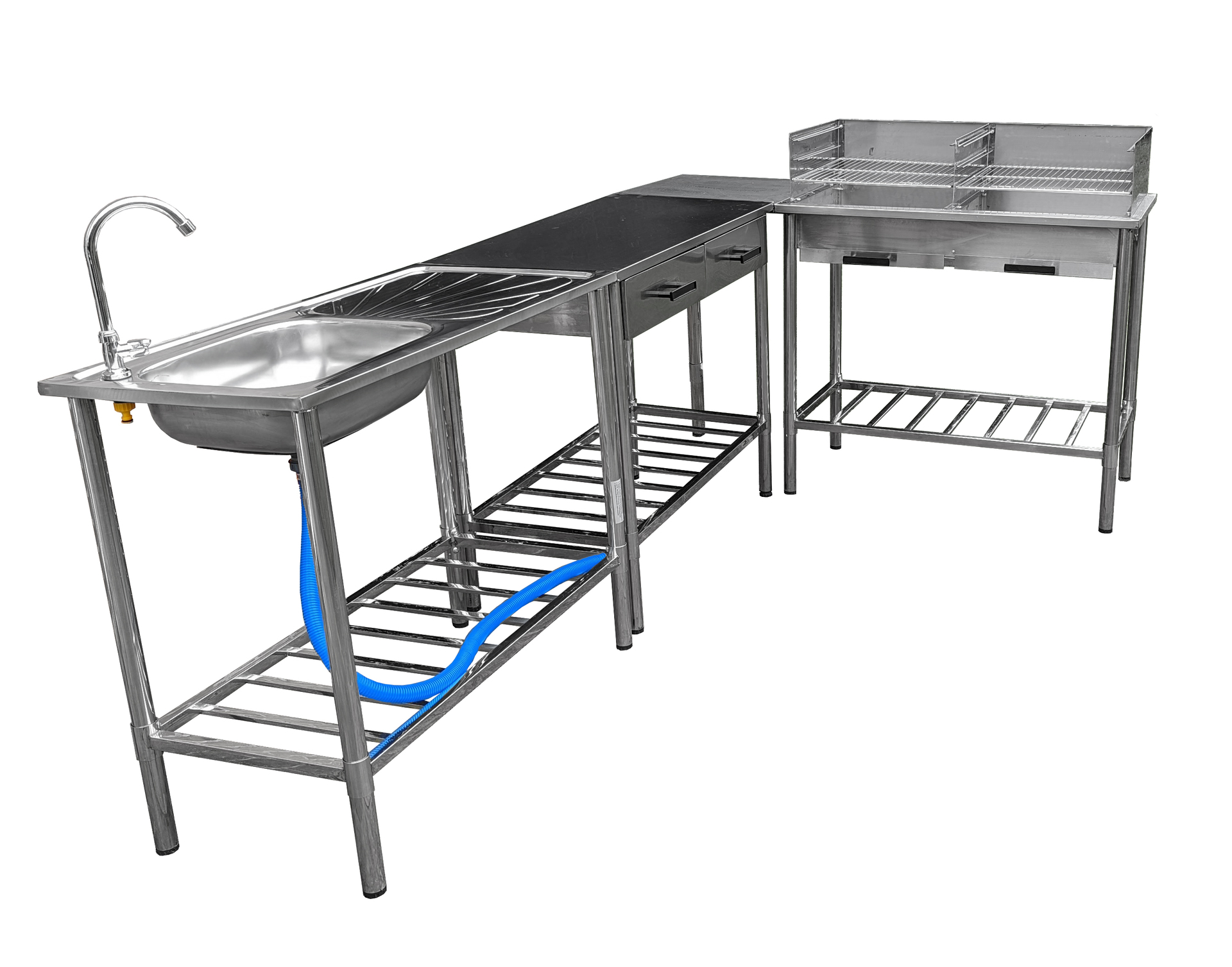 Edelstahl Regal-Verbindungsboden "Country-Life"