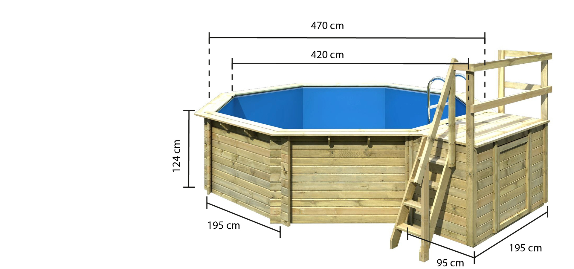 Holz-Pool Modell 2 bei leitermann.de günstig kaufen Holz-Pool Modell 2