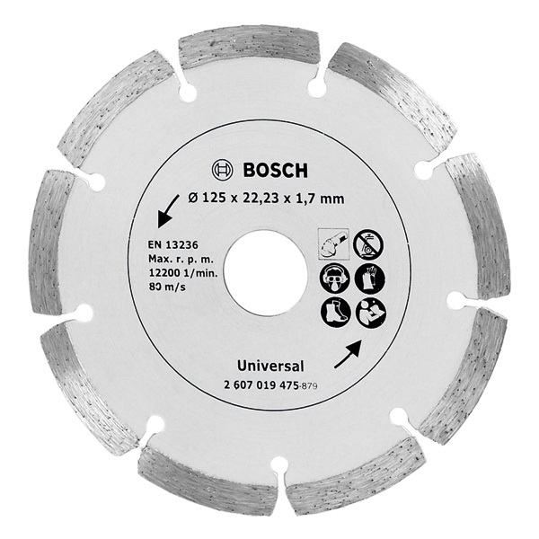 Bosch Diamanttrennscheibe 125 Baumaterial