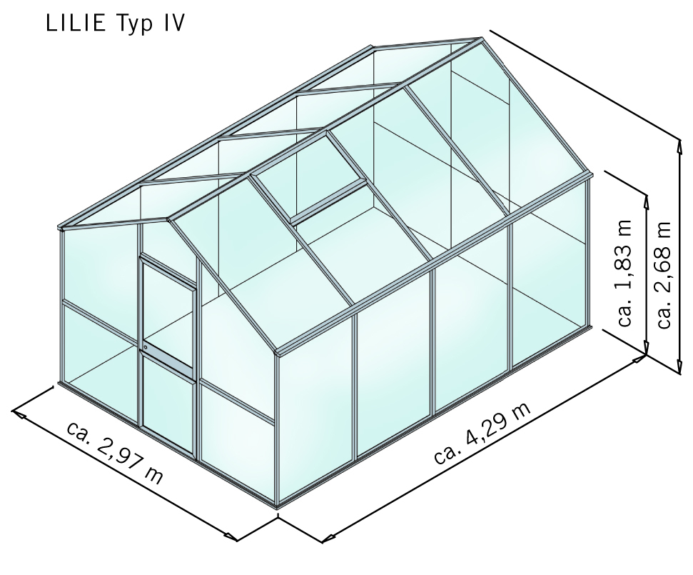 Gewächshaus Lilie bei leitermann.de günstig kaufen Gewächshaus Lilie