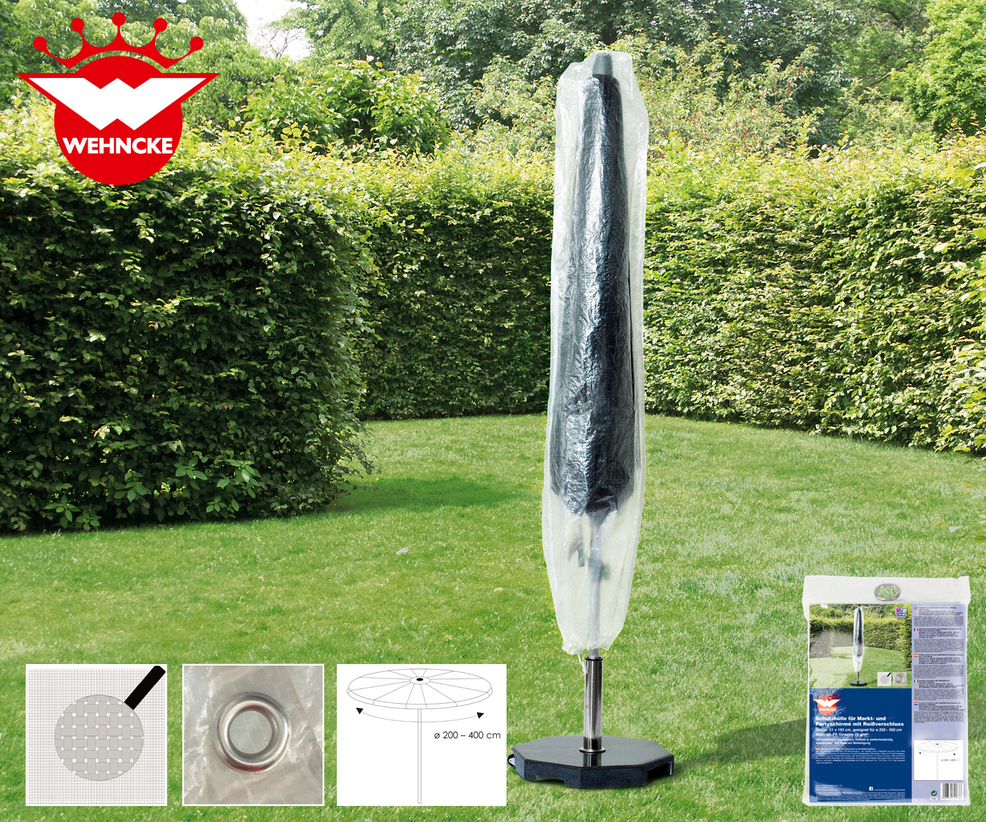 Schutzhülle für Markt- und Partyschirme bei leitermann.de günstig kaufen Schutzhülle für Markt- und Partyschirme