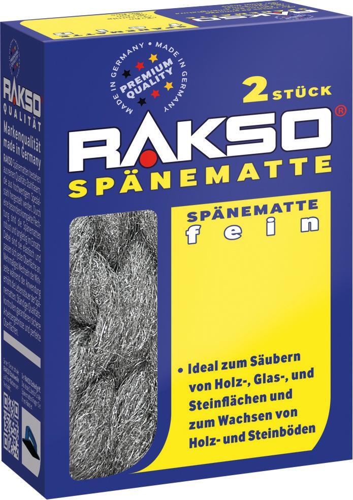 RAKSO STAHLWOLLE Spänematten fein 2er-Pack