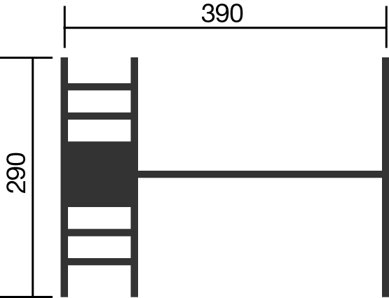 Tabaluga Schaukel mit Podest Schaukelnest und Einzelschaukel