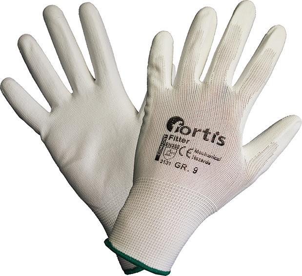 Handschuh Fitter PU/Nylon Gr. 10 weiß FORTIS