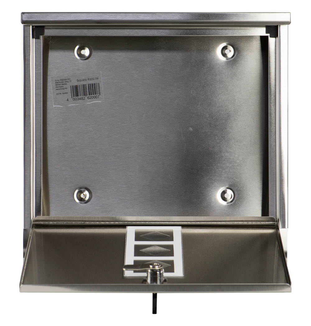Briefkasten Edelstahl Square 6200 Ni bei leitermann.de günstig kaufen Briefkasten Edelstahl Square 6200 Ni