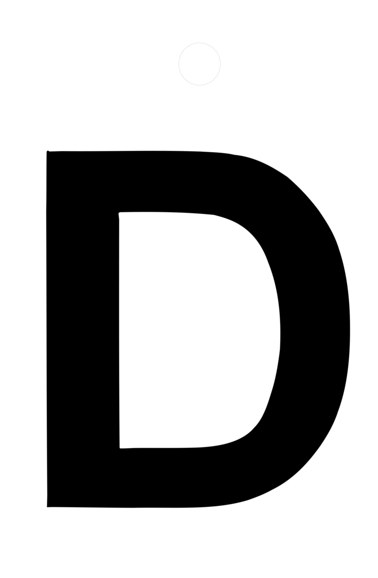 Klebefolien Lettern/Großbuchstaben schwarz