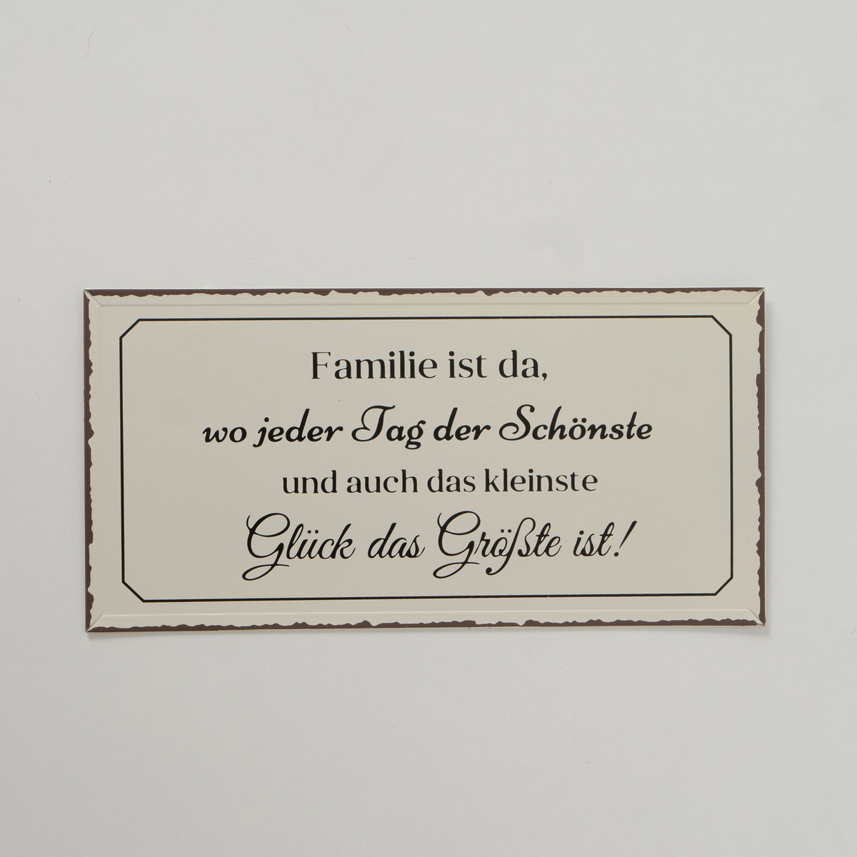 Schild Familie 3, 3-fach sortiert