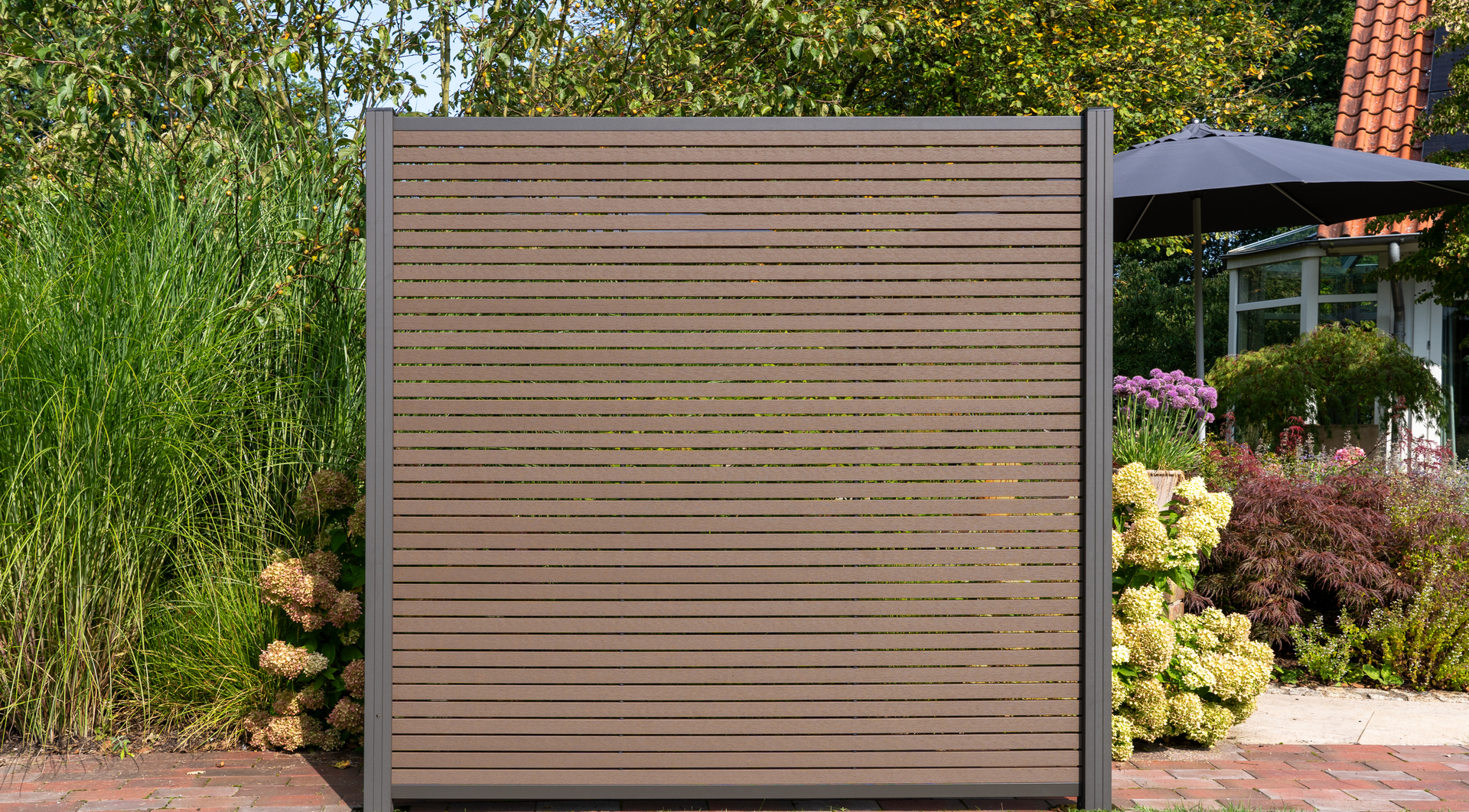 HÖRVIG-Serie BPC-Steckzaun 180x180 cm