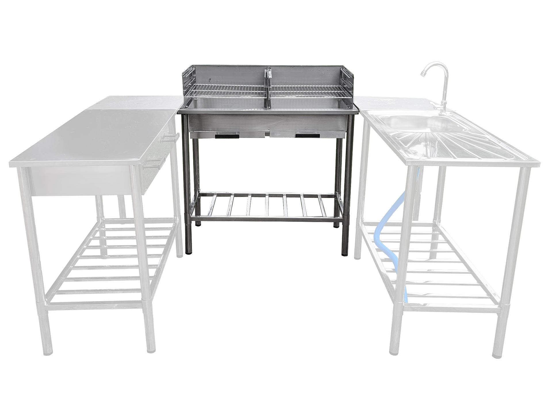 Edelstahl-Grilltisch "Country-Life"