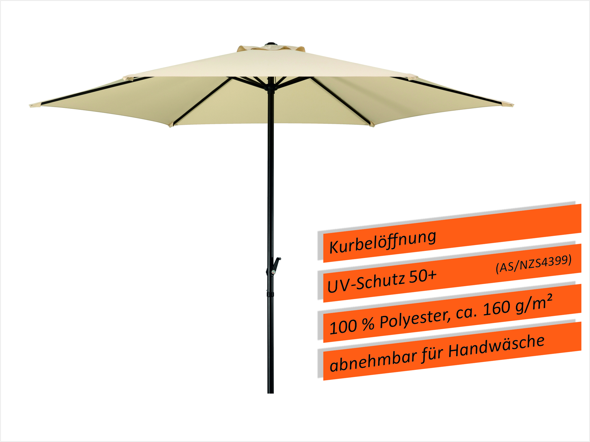 Sonnenschirm Bergamo Ø 300/6cm