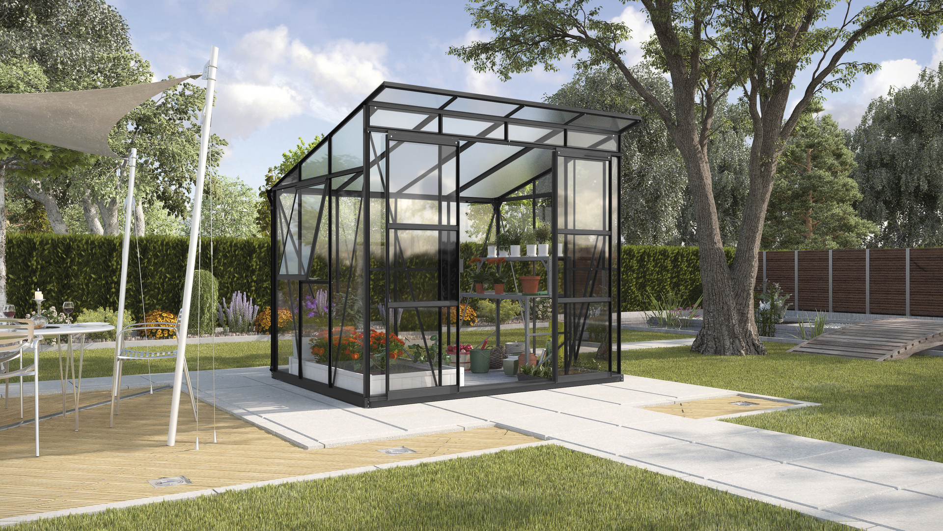 Gewächshaus Freya 5900 bei leitermann.de günstig kaufen Gewächshaus Freya 5900