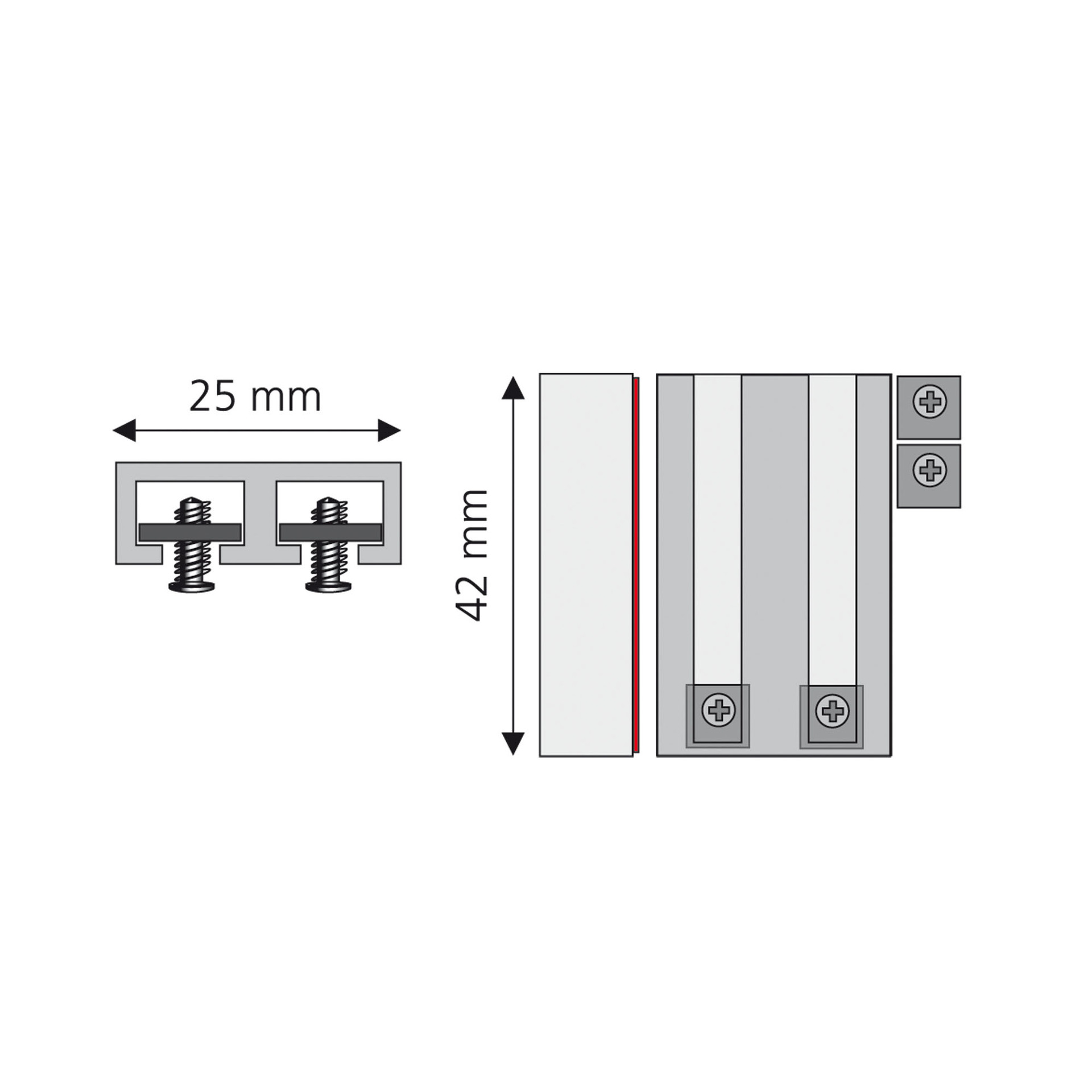 Haftträger für Jalousie oder Rollo